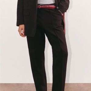 EVERLANE The Dream Pant Black Tailored Sweatpant Pockets Double Knit Sz L